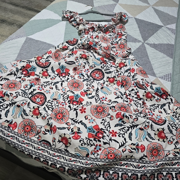 T Tahari Multicolor Floral Midi Dress - Picture 9 of 13